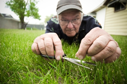 Man with Lawn Clippers